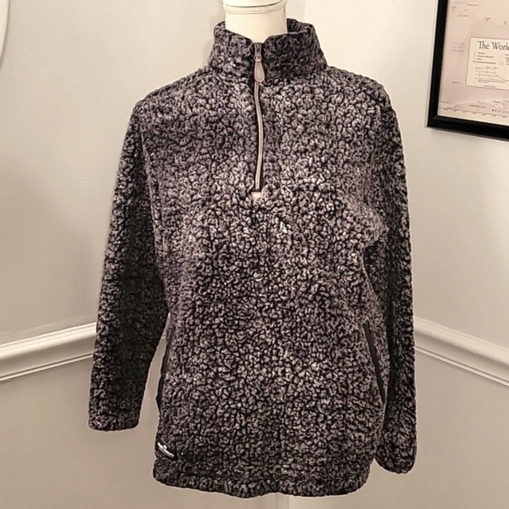Simply Southern Fleece‎ Pullover Black Womens Small